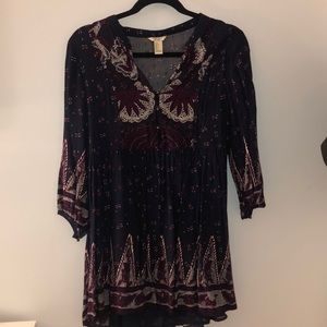 Boho mini dress